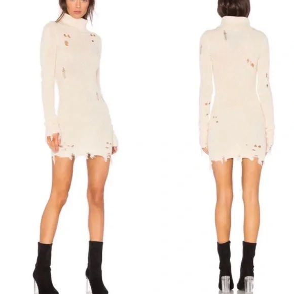 Lovers & Friends distressed sweater dress - Picture 2 of 5